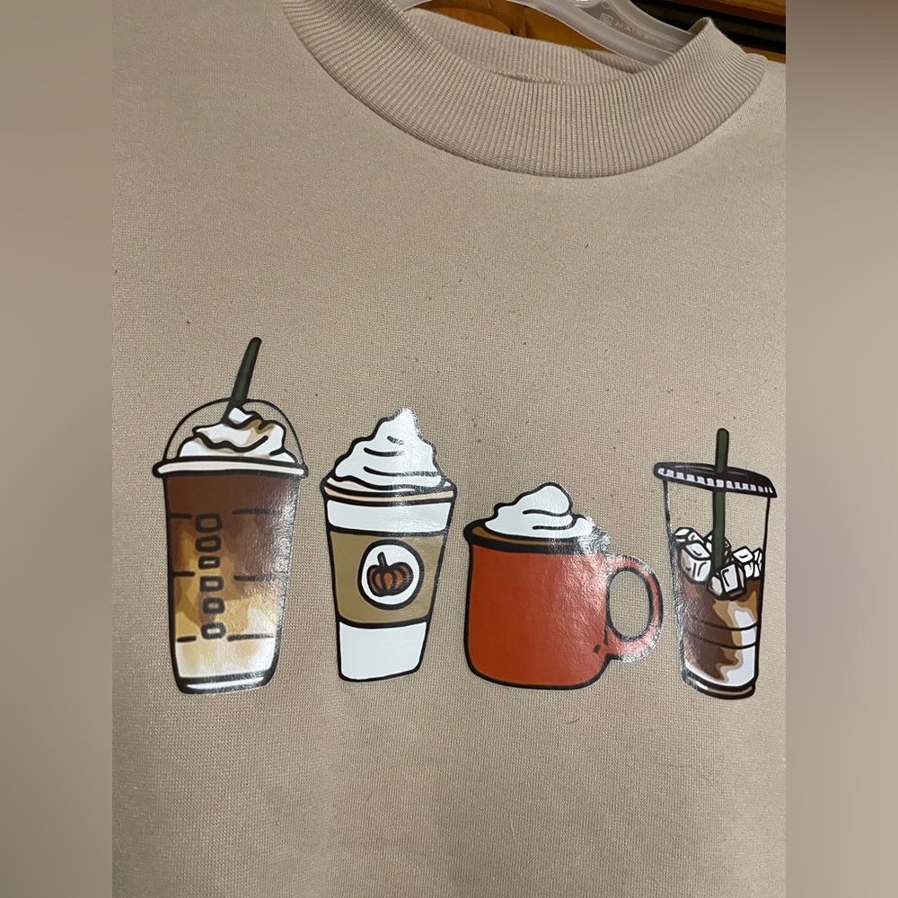 Never worn! Starbucks coffee pumpkin spice long sleeve!